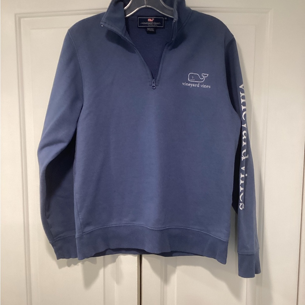 Vineyard Vines Zip-Up Sweater in Blue